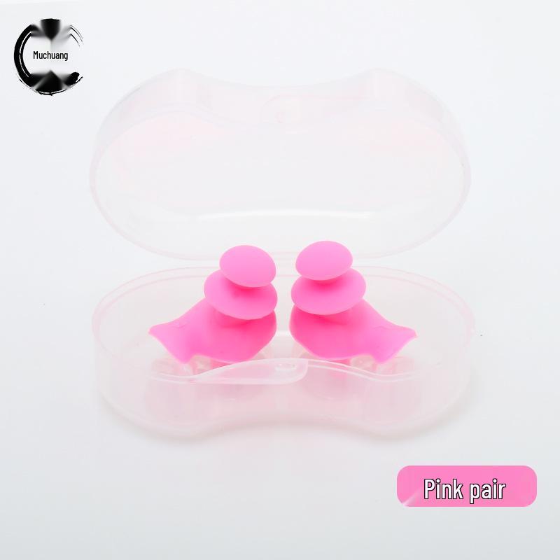 Silicone Waterproof Swimming Earplugs & Nose Clip Set - New Upgrade