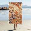 Ethnic Pattern Print Microfiber Printed Beach Towel Mountain Climbing Yoga Beach Swimming Running Absorbent Soft Towel