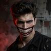 Safe Skin Friendly Makeup Tattoos 3Pcs Realistic Scary Mouth for Halloween Zombie Vampire Clown Party, Waterproof Spooky Theme Party Accessories