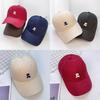 Cotton Embroidered Letter Baseball Cap For Casual Summer Wear