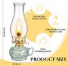 Cywinfow Handmade Kerosene Lamp Lantern, Vintage Kerosene Lamp, Paraffin Oil Lamp L392 (Transparent - Gold)