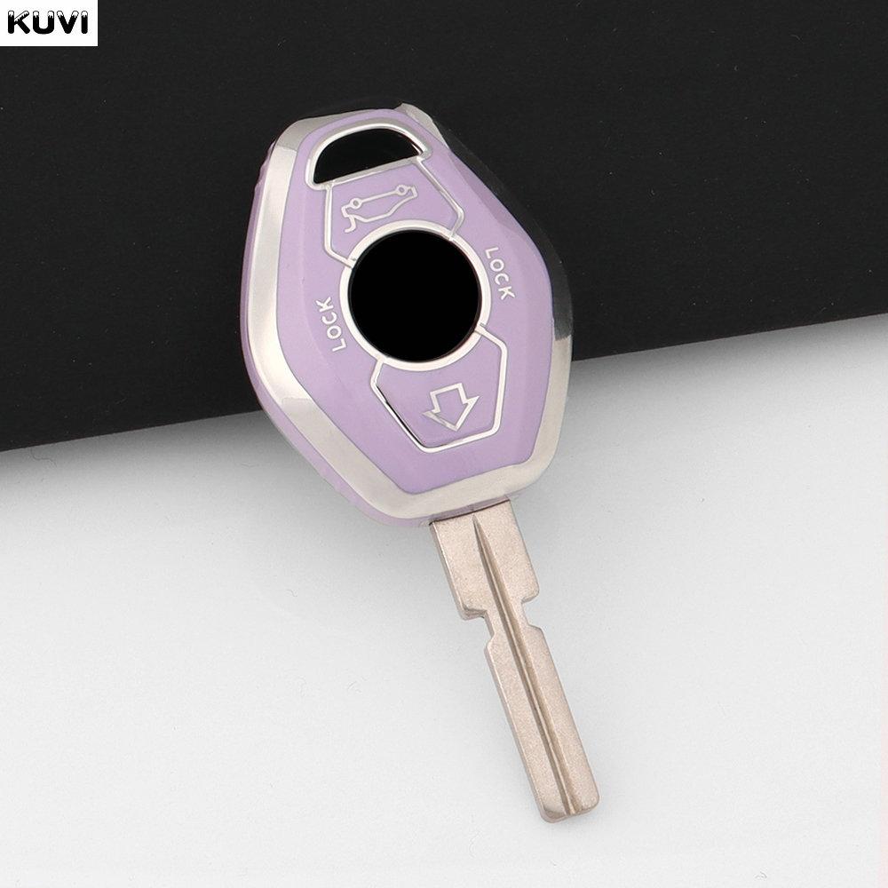 New TPU Smart Car Key Case Cover Shell Holder Fob for BMW X3 X5 Z3 Z4 3 5 7 SERIES E38 E39 E46 E83 1998-2005 Protector Keychain