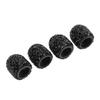 4 Pcs Bling Valve Stem Caps 15mm Stem Air Cover Tire Decoration Universal for Car MotorcycleBlack