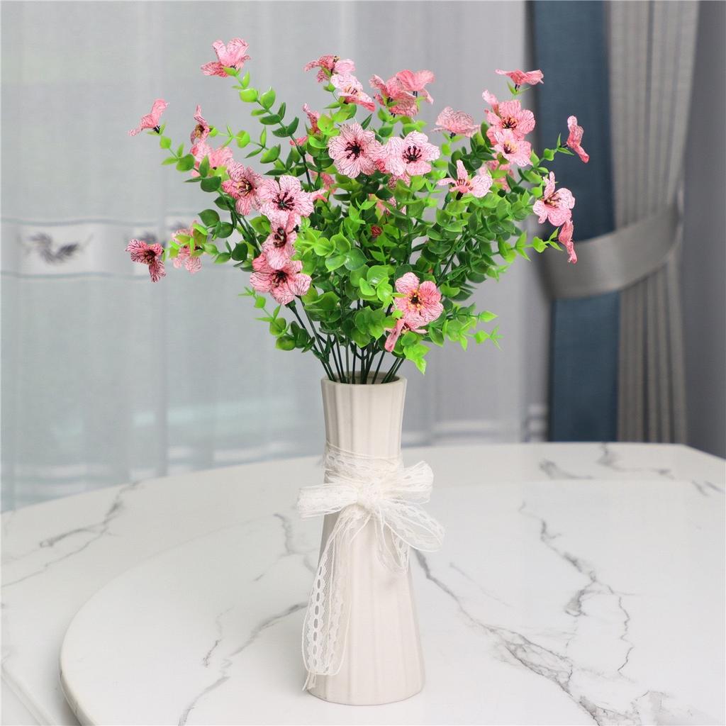 35 Mesh Eucalyptus Violet Mock Bouquet Home Dress Up Photography Props Wedding Camping Decoration