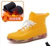 Stivali da Pioggia Impermeabili in Gomma da Donna Sneakers con Lacci Scarpe da Celebrazione Giardino Flush Designer Trendy Coppia