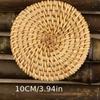 1 piece of rattan cup mat, bowl mat, tea cup mat,heat insulation mat, tableware mat, waterproof mat Christmas decorations