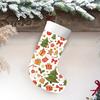 Christmas Decoration Fireplace Hanging Stocking [2D Flat] 1pc Christmas Stocking, Gingerbread Man Christmas Tree Gift Th