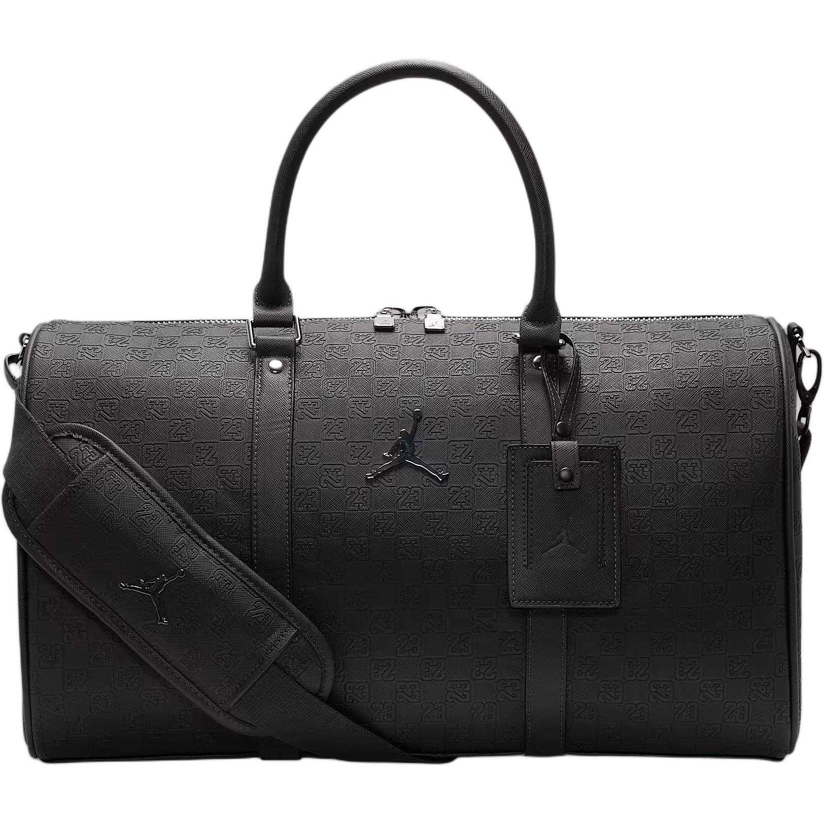 Jordan 25L Brand Logo Adjustable Detachable Polyurethane Travel Bag Unisex Travel Bag Black HV2856-045 Black