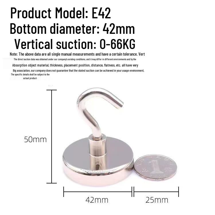 Ganci Magnetici in Neodimio Ferro Boro da 50 Pezzi - Forti, Senza Tracce, Acciaio Inossidabile per Cucina e Frigorifero