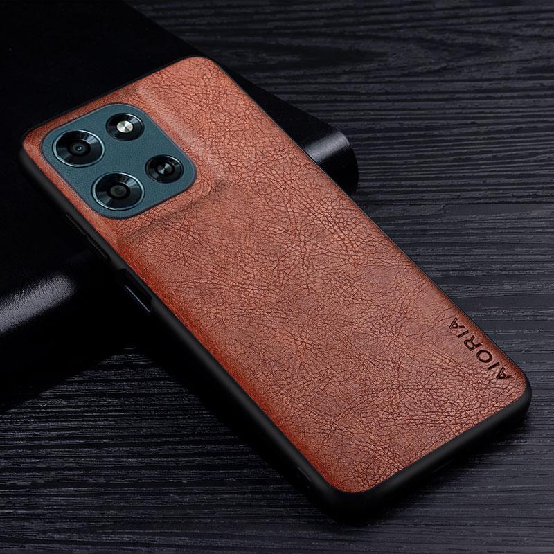 Luxury Leather Case For Moto G Power Stylus Play 2026 2025 2024 4G 5G Business Style Retro Litchi Pattern Back Cover