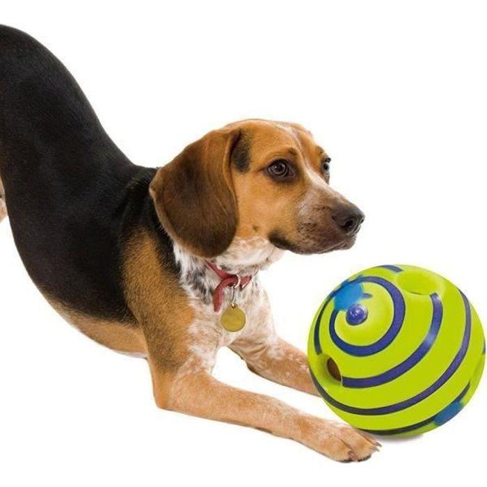 Boule Chien Chat Wobble Wag Giggle Jouet À Mâcher Jouet Pour Animal Domestique diamètre 155mm Vert