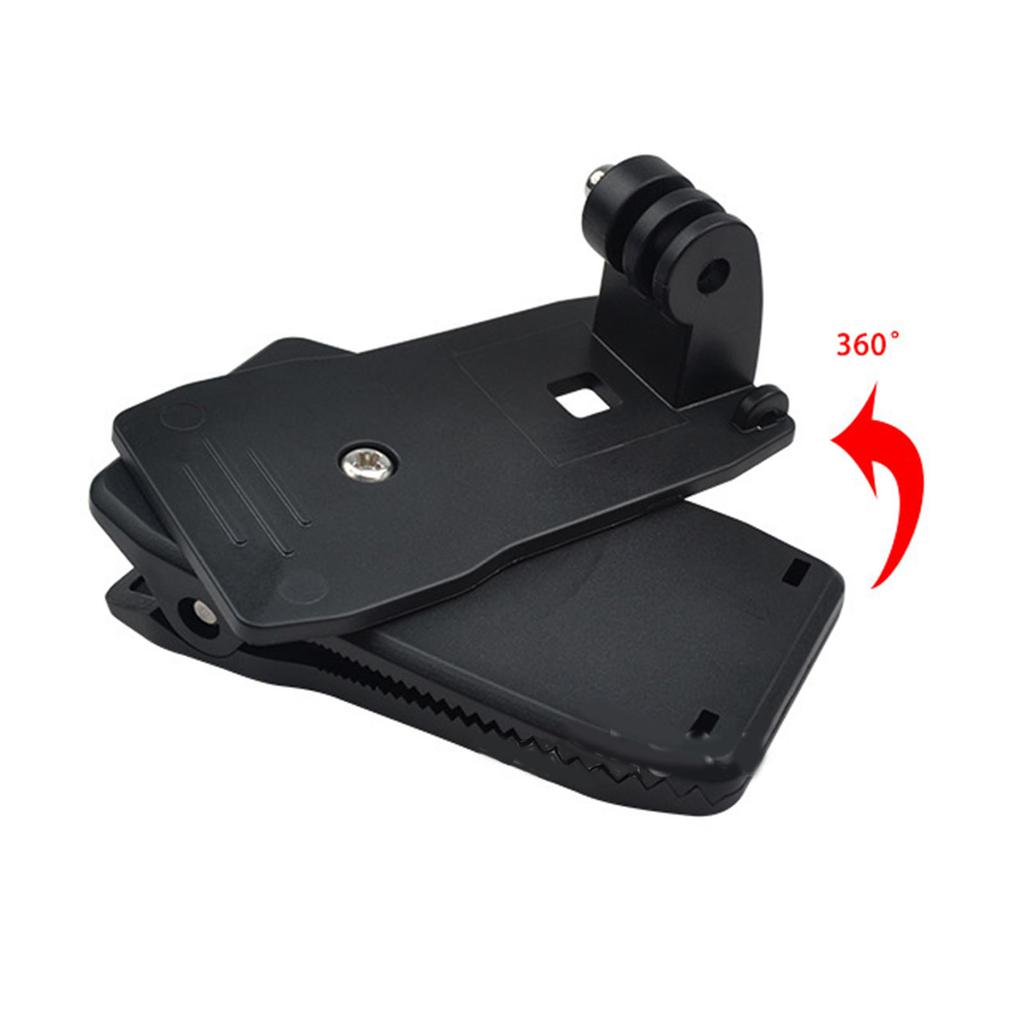 Backpack Strap Cap Clip Mount 360 Degree Rotary Clamp Arm for  Hero Series Action Camera Accessories