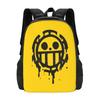 Trafalgar D. Water Law Pattern Design Laptop Travel School Bags Trafalgar D Law Trafalgar D Water Law Trafalgar Law Monkey D