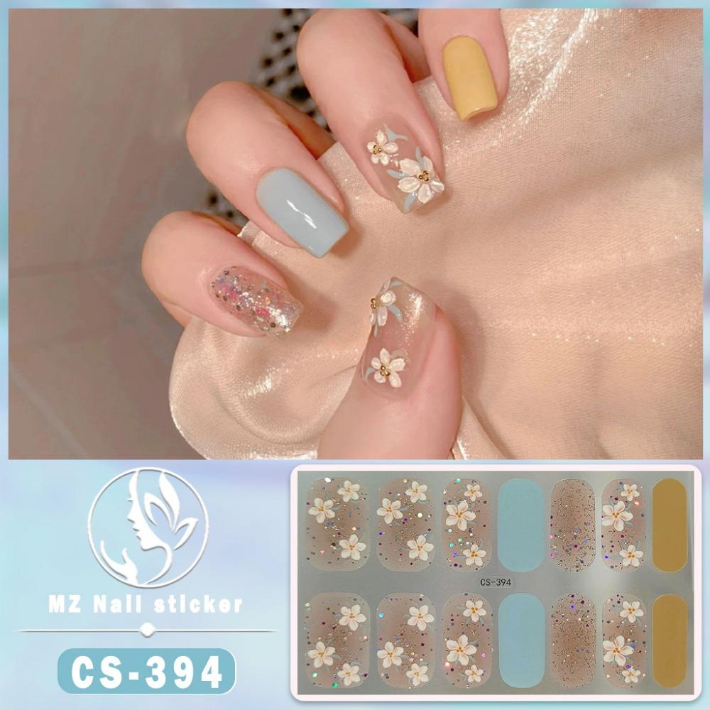 CS No-bake Gel Nail Polish Film Waterproof Full Sticker Chinese Style Panda Manicure Sticker Nail Sticker