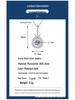 Sterling Silver Moissanite Crown Pendant Necklace for Women - 1 Carat S925 Dynamic Necklace