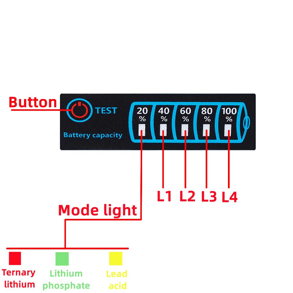 1s-8s 18650 li-ion lipo lítio 5-30v indicador de nível de bateria acidificada ao chumbo testador display lcd medidor módulo medidor de tensão de capacidade