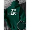 Creativity Letter Print Hoodie Autumn Long Sleeves Sweatshirt Men Fashionable Comfortable Warm Casual Sports Versatile Loose Hoodies