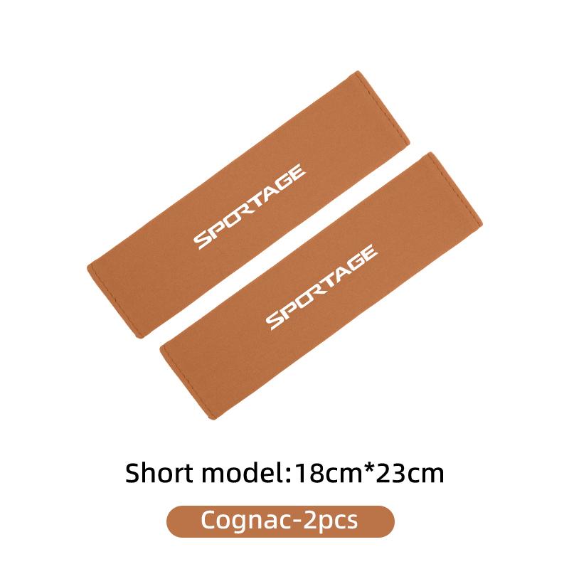 ACZ2 For KIA Suede Car Seat Safety Belt Shoulder Covers Belt Protective Pad Accessories Sportage 2016 2017 2018 Sephia Stonic Carens