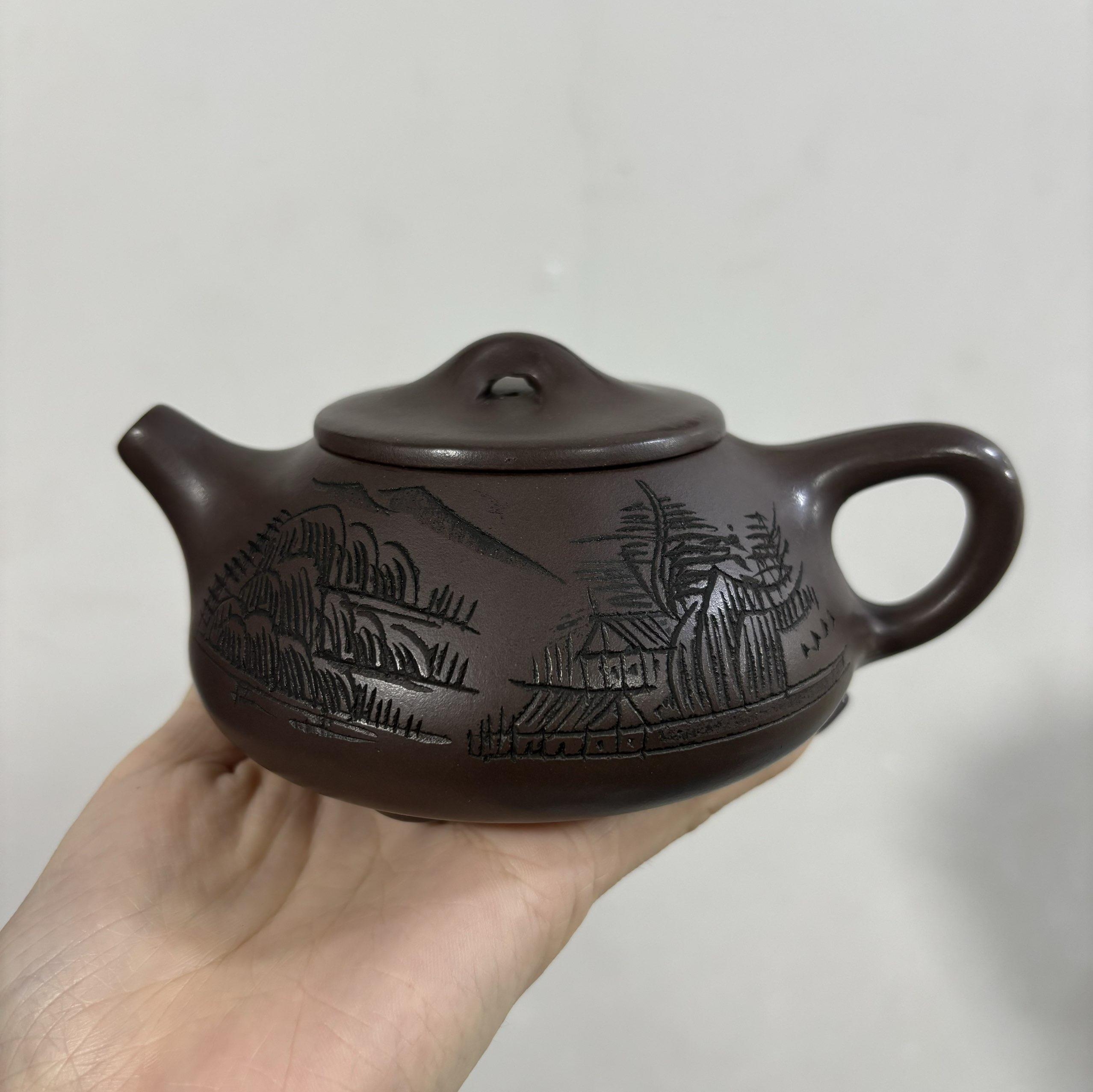 

250ml Yixing Zisha hand filtered Xishi teapot Chinese Kung Fu tea set chinese tea pot