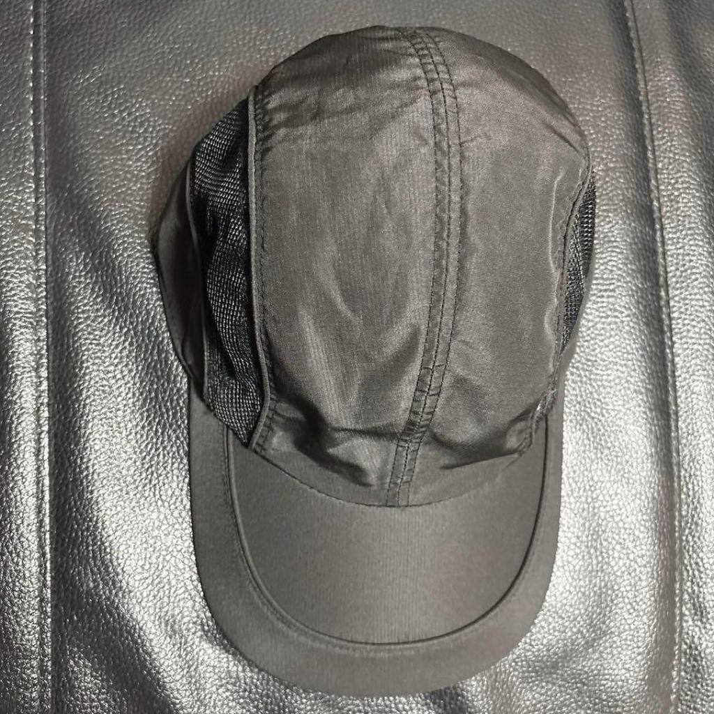 [USED] Prince Sports Cap, Black, with International Flag Tag, Mesh, Vintage