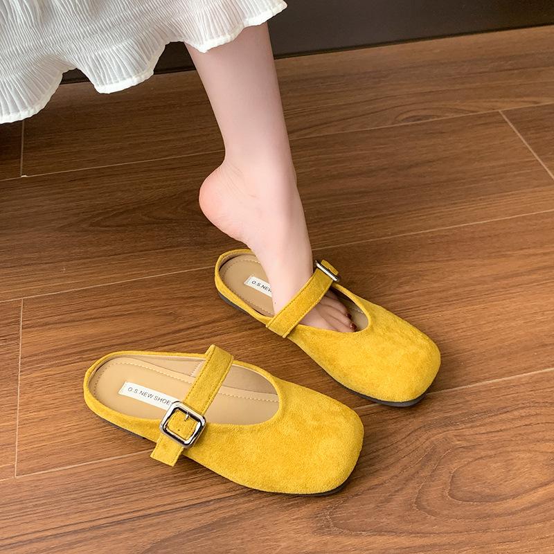 

Мэри Джейн с юбкой, вечерний бриз, сумка, голова, полушлепанцы, ленивые педали, пустые одинарные туфли, женские шлепанцы 40 жёлтый