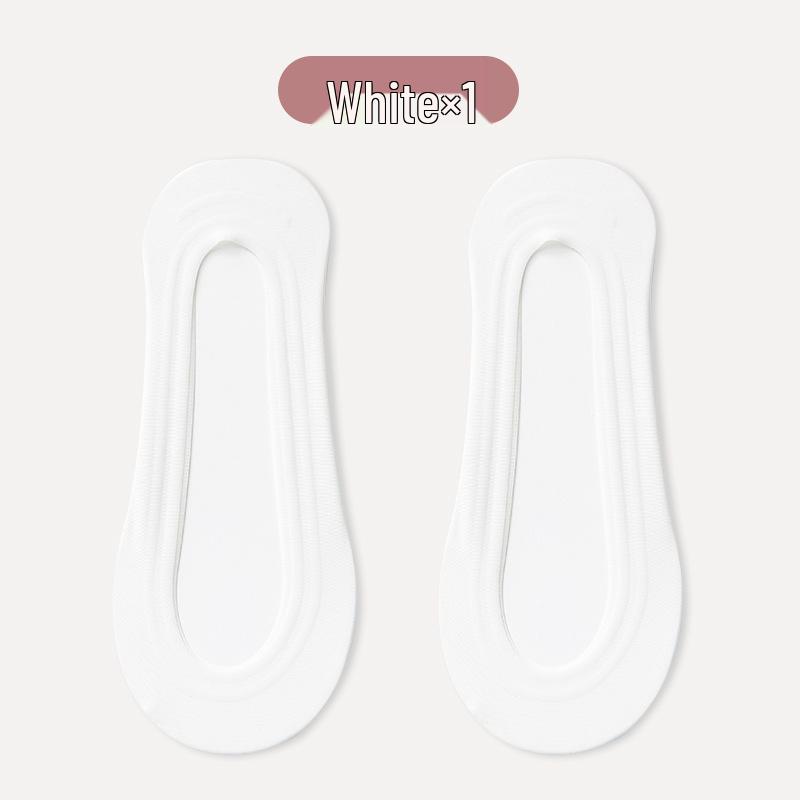 Ice Silk Women s No-Show Boat Socks - Non-Slip, Invisible, Thin Style for Spring and Autumn One Size
