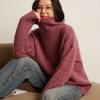 Cozy Cashmere Turtleneck Sweater: Soft, Thick Knit for Autumn & Winter