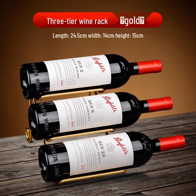 Luxury Red Wine Rack: Elegant Slanted Holder for Wine Bottle Display and Home Decoration