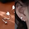 1Pc Screw Ball Star Heart Ear Bone Ear Buckle Rotating Wave Stud Earrings for Women Party Punk Jewelrry