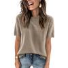 Women's Fashion Casual Round Neck Short Sleeve Shirt