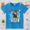 Paw Patrol Blaue T-Shirts für Jungen Anime Cartoon Niedliche Geburtstagskleidung Kinder Sommer Mode Kurzarmhemd Kinderkleidung