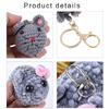Miniature Mouse/Hamster Keychain Animal Charm Keyring Comfortable and Lightweight Phone Pendant Gift for Family Member