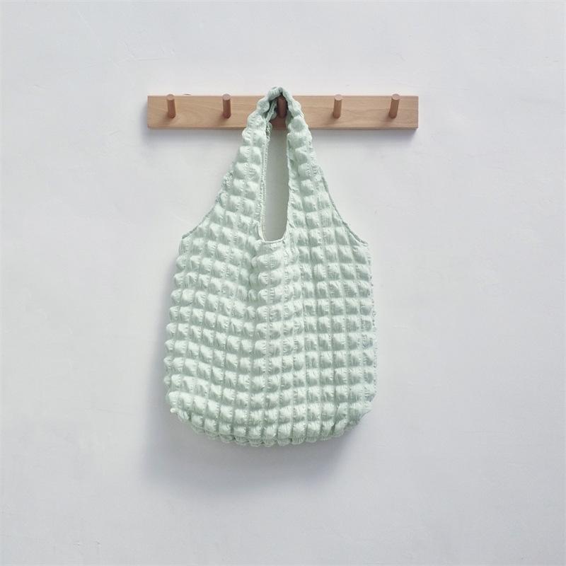 Cloud Bubble Flower Shoulder Bag New Vest Bag Female Student Simple Handbag Canvas Bag Shopping Bag