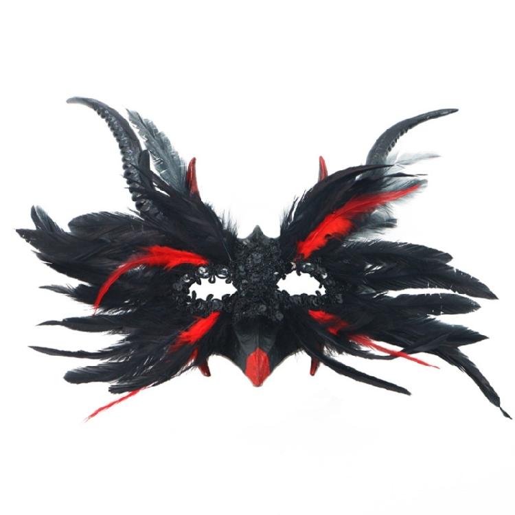 Маска Перья Воронов Маскарадная для Женщин Девушек Венецианская Маска Вечеринка Вечер Выпускной Бал Маска Хэллоуин Косплей Костюмы