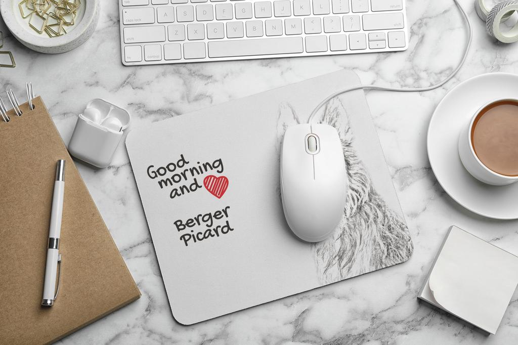 Picardy Sheepdog, Berger Picard – Mouse pad with print, personalized dog-themed mouse pad | Art-Dog