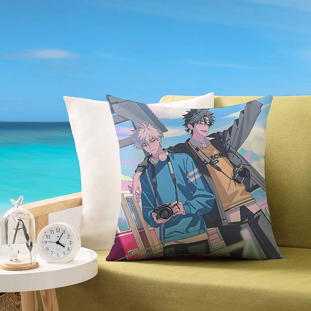 Anime Link Click Pillow Case Cushion Cover Soft Cute Throw Pillow Case For Car Sofa Pillowcase Polyester With Zipper