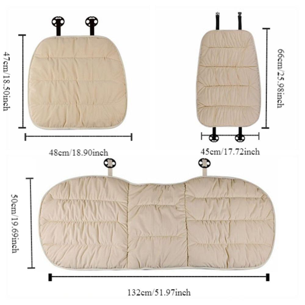Plush Seat Cover Cushion Breathable Car Seat Decoration Car Seat Cushion  Cushion Back