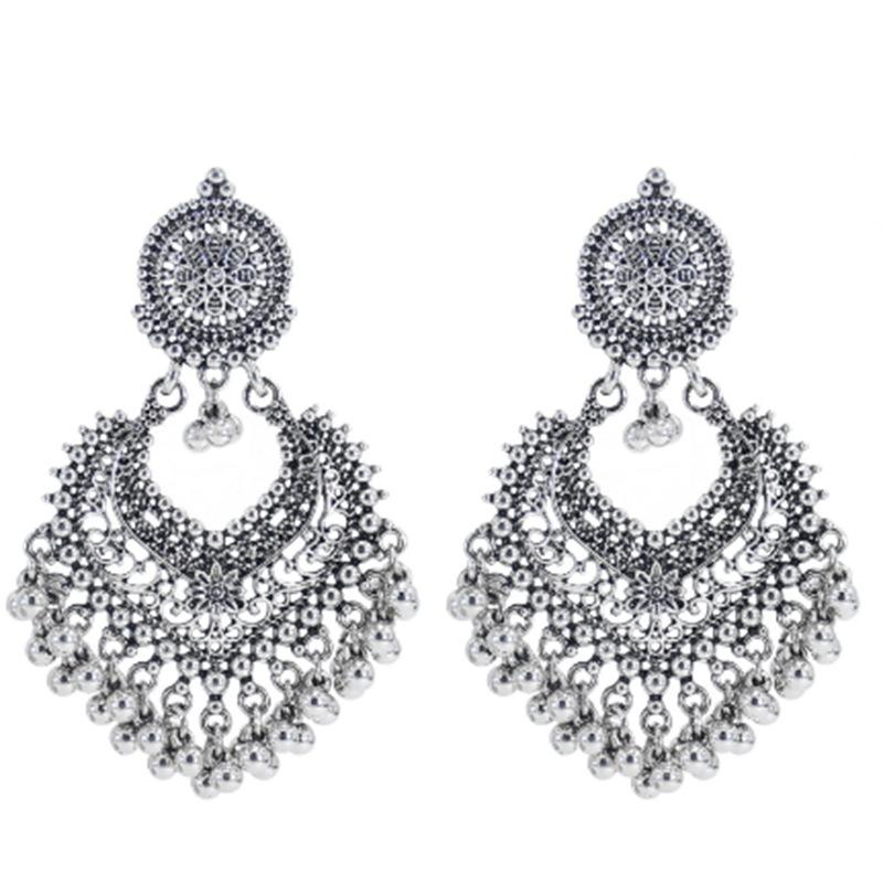 Ретро этнические серьги с кисточками из рисового бисера, богемные, простые, женские белый