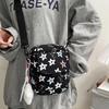 Söta Tryckta Femkantiga Stjärnstudent Kvinnor Axelväskor Mobiltelefonväska Crossbody-väska för Kvinnor Mamma Barn Väskor