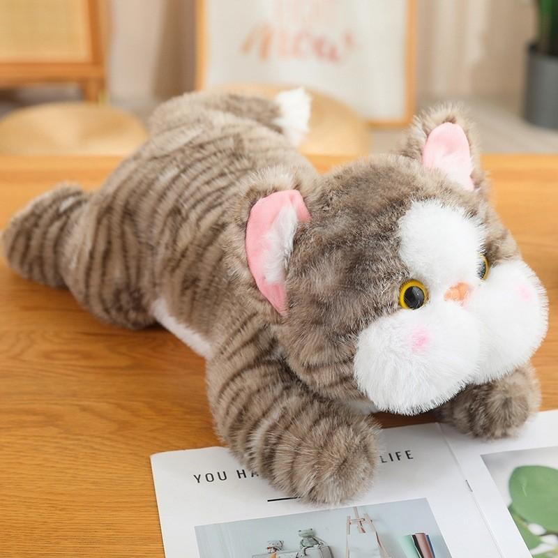 Cute Floppy Cat Plush Toy Soft Pp Cotton Kids Comfort Pillow Stuffed Animal