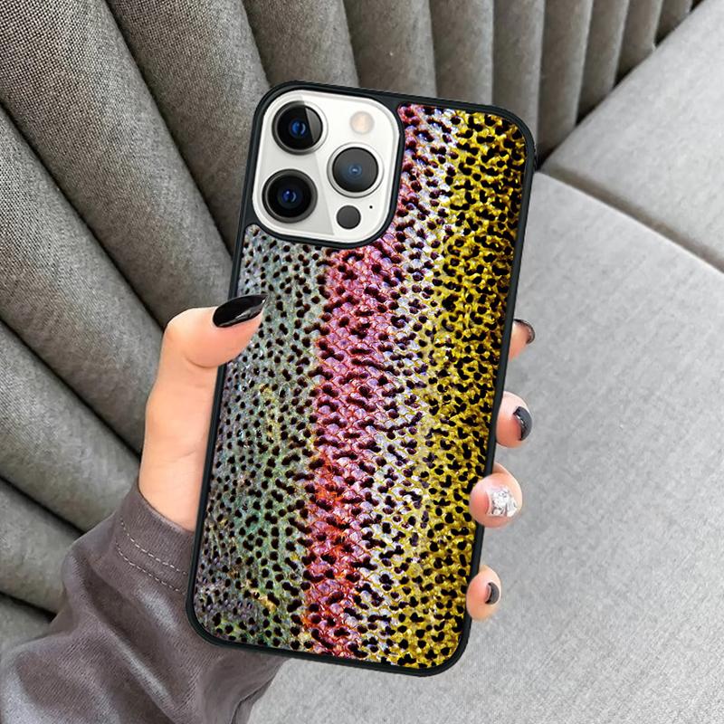 Rainbow Trout Fishing Skin Phone Case For iPhone 17 Air 16 16e 15 13 14 Pro Max 11 12 Plus 2022 MAX Shell Cover coque