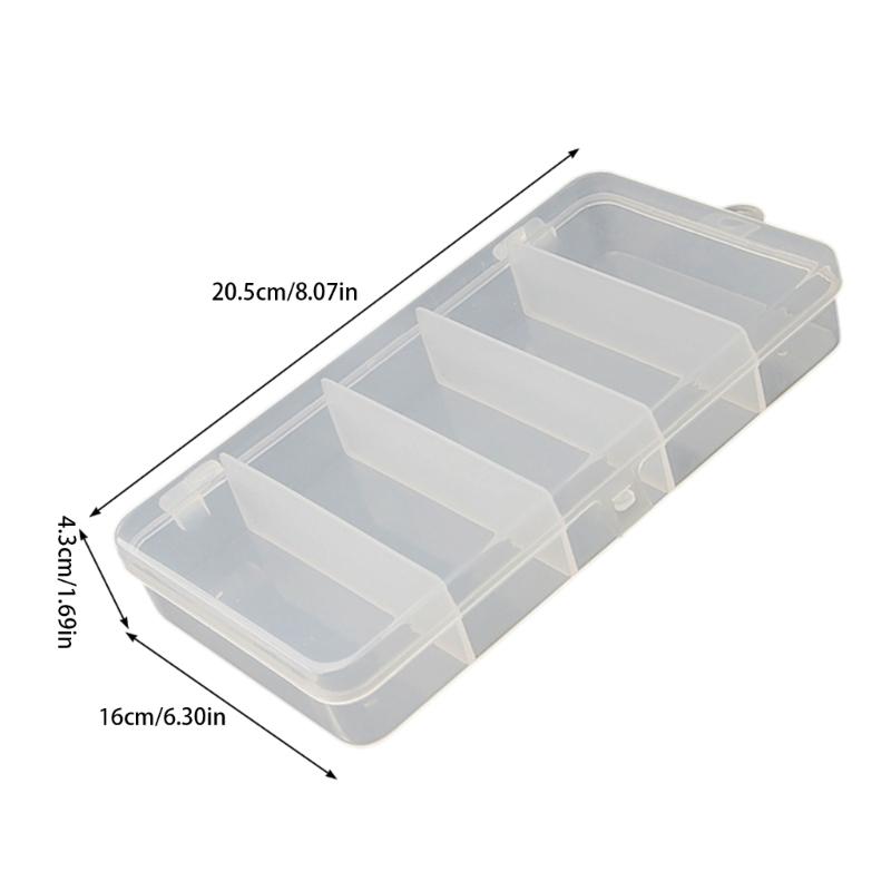 Double Layer Transparents Fishing Baits Organizers with Durability Plastic Construction for Lures Storage