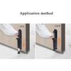 Kickdown Door Stop 2-Pack Easy Step Door Stopper Spring Loaded Telescopic Step On/Off Door Stopper Rubber Adjustable Heavy Duty Door Locks Holder