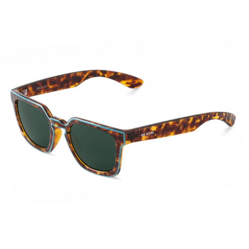 Spain MR BOHO Salesas Blue Cheetah Sunglasses