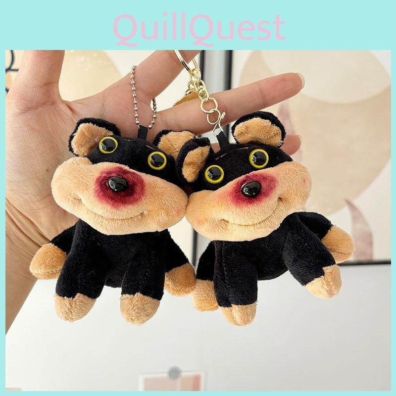 Adorable Small Dog Plush Toy With Soft Short Fur Ideal For Keychains And Gifts