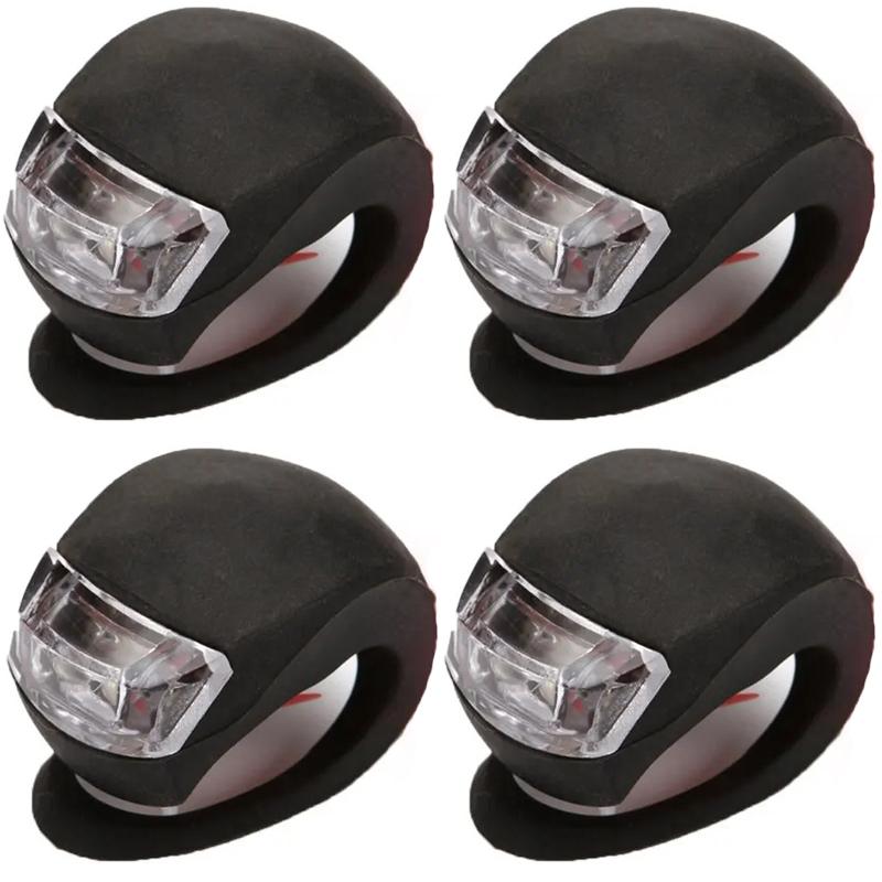 Bicycle Frog Light Night Warning Light Replaceable Battery Bicycle Tail Light Outdoor Riding Light Cycling Equipment Accessories