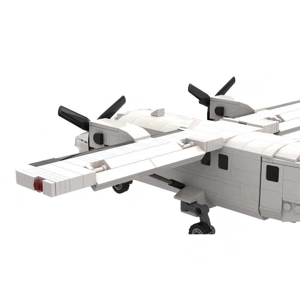 Urban Aircraft Series Kanada MOC-118805 DHC-6 Twin Otter Flugzeugmodell Flugzeug Display Baustein Modell Set Brückenstein Spielzeug