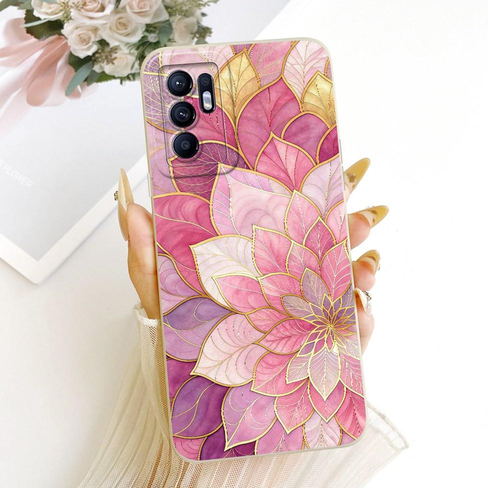 For Oppo Reno6 4G Case Cute Fashion Cartoon Funny Painted Silicone Phone Casing For Oppo Reno 6 4G CPH2235 Cover
