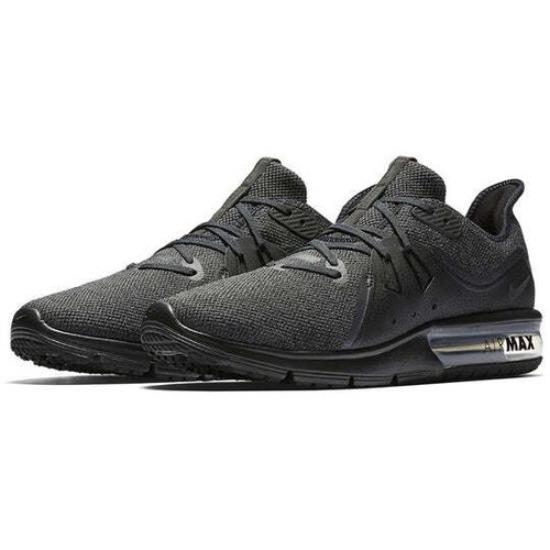 Nike Air Max Sequent 3 Black Anthracite Men s 921694-010 EU 44.5 чёрный