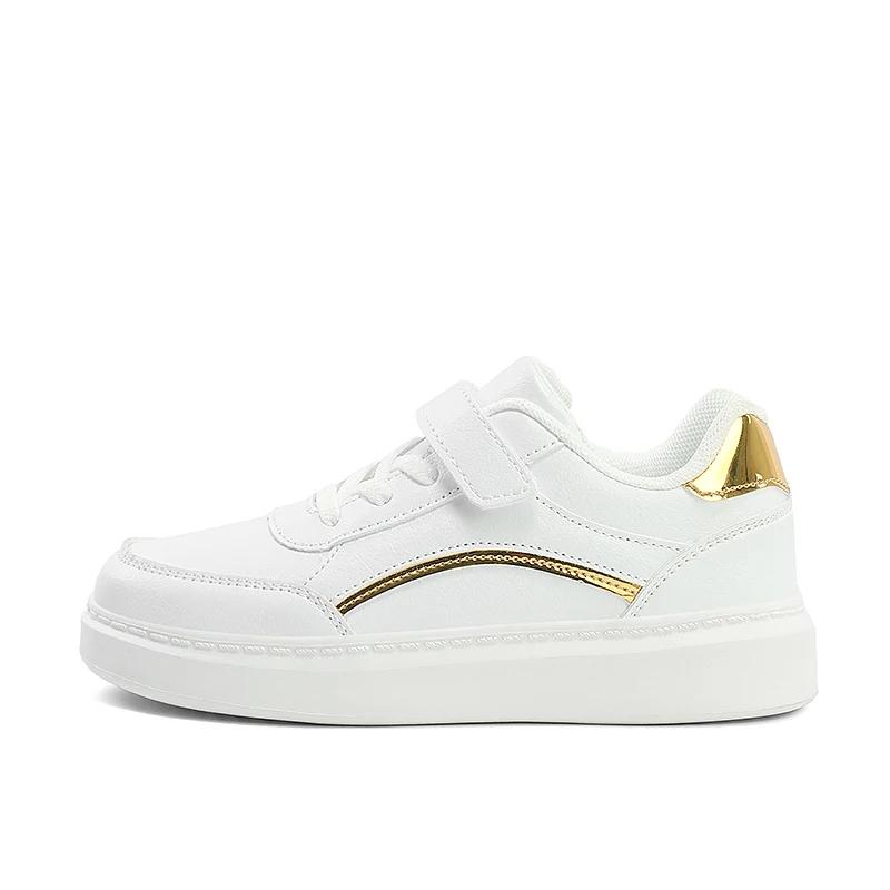 

White Children Sneaker Boys Shoes PU Leather Casual Sports Kids School Skate Shoes Luxury Autumn Tennis Sneaker for Boy 39 белый